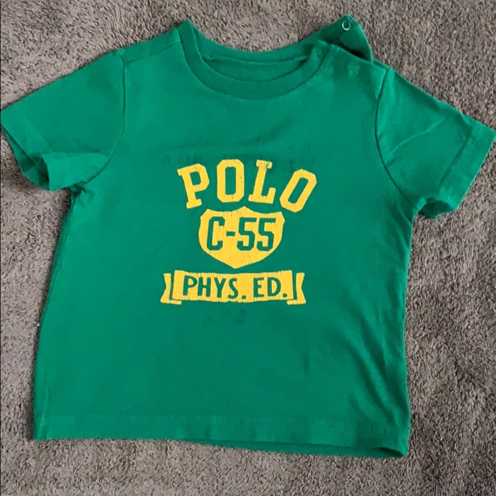 RL POLO green vintage “looking” tee so cute!